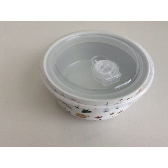 Disney Winnie The Pooh Honey Pot Flowers Medium Pressure Lid Food Container Bowl - Picture 4 of 8